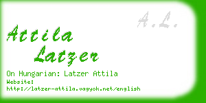 attila latzer business card